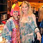 Zandra Rhodes and Margo Schwab at Athenaeum event 2011